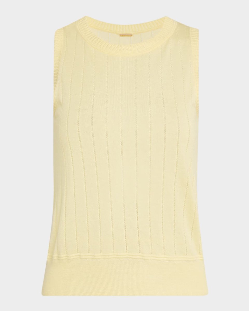 Pointelle Silk Shell